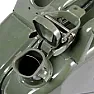 Jerry can breather  |  Standard jerry can spout with breather hole and short metal vent pipe to allow...