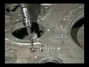 Stitch welding (repair of cast iron)  |  When I've seen it (only on TV, not in person) they screw-in and then  snap...