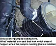 Better ideas for fixing leak right at the pool pump inlet (no room!)  |  I second that motion! I am indebted to Bob F. for suggesting this novel method...