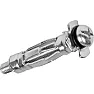 Plasterboard fixings  |  I've successfully used a two part fitting, which the link below calls a wall...