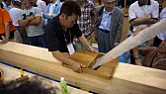 World's largest hand plane?  |  A sharpened steel wedge in a block of wood that will, when set up right, pull...
