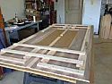 The TV wall Project  |  Work has begun. I sized the panels so that they will have a 2" border/gap...