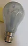 Dead blue bulb  |  Presumably vapourised filament (tungsten as gas) condenses on the  relatively...