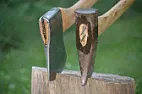 splitting / cutting hardwood logs  |  Does depend on the wood, seasoned beech goes like concrete... If something is...