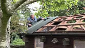 Waterproof roofing for shed?  |  Get about that on our felted shed roof. But that's using "shed roof felt"...