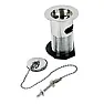 Plughole chrome on bathroom wash basin |  Easy enough to replace the plug, but if the sink is by ideal standard, and has...