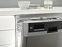 Dishwasher  |  No, and IMHO you are better off without a disposal, I think they are a huge pain...
