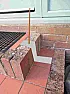 External handrail fixing  |  We have three steps up to our front door. These are 8" high (vertical  brick)...
