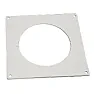 Internal wall plate for plastic ducting - wrong size?? |  I want to fit a 100mm duct through a wall, for linking to a hob extractor. ...