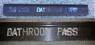 The saga of the wooden San Jose Schools BATHROOM PASS continues  |  John Paquay wrote, on Thu, 30 Oct 2014 04:51:58 -0400: She's brand new to...