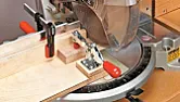 cutting small pieces |  If you have both a table saw and a mitre saw why not cut the wood 3/8" x3/8"...