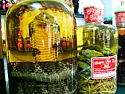 Mice in the basement |  I perfer spring traps....baited with peanut butter...placed under...