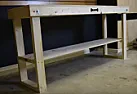 Diagonal leg bracing for folding worktable  |  I am putting together a folding worktable based on a concept such as  this one: ...