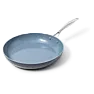 Ceramic nonstick pans  |  I have to drag out the cast iron skillet I use at camp. I have not tried that...