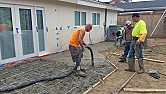 New patio concrete cracks 
