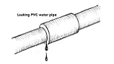 PVC waste pipe leak |  I have a leak in the drain line from one of the upstairs bathrooms ina wall in...
