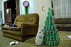 Artificial Xmas tree.  |  Daughter had one of those for a couple of years. Came out complete with lights...