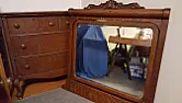 Tuning Up A Century Old Dresser - With Roller Guides  |  ottom) side for a day or so, then allow to dry in a "clamped" reverse curve d...