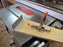 Clip-on Infeed Support for Table Saw |  Absolutely not. How do you think I know that it wobbles? I tried to see if I...