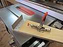 Clip-on Infeed Support for Table Saw