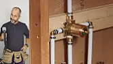 shower valve replacement - plumbing job I've never done  |  Interesting.  I guess you'll just have to see what you have after you open ...