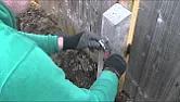 Replace fence posts without disturbing fence  |  I've got a six foot high wooden fence..... a proper constructed one and  not...