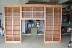 Desk Library Progresss  |  My filing cabinet/book shelves are almost complete. I have finished installing...