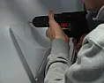 Accurately drilling holes in walls |  Problem I face on a daily basis.  I'd love to meet the pratts who design...