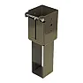 3" fence posts or 4" fence posts?  |  I have a 6ft high close boarded fence with 6" square posts bolted to concrete...