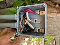 Splice 220 volt 6 gauge line outside- is it safe? |  There's no question it's mine...it's from the meter to the house;...