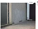 Damp due to neighbour's garage being sloped and driveway raised. |  Would anyone be able to take a quick look at the attached pictures and give your...