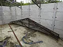 Old concrete sectional building, roof conversion apex to flat.  |   >  >> I came by an old concrete double garage, which had an apex roof, and I ...
