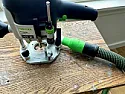 Festool OF-1010 Router Dust port  |  My Rocky 30 trim router has a snap on DC hood also. Works ok, but the hose makes...