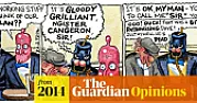 on the lighter side OT?  |  In article , Tim Lamb  writes Steve Bell, the Guardian cartoonist, depicts...