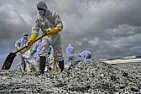 Sri Lanka battles waves of plastic waste from burning ship |  Sri Lanka battles waves of plastic waste from burning ship by Amal Jayasinghe,...