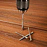 How to hide screws in a wooden deck? |  No, we've been here since they were put in and there were no holes to fill...