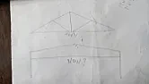 Roof truss change.  |  For 5m span, front of concrete prefab. It was a simple king post truss  design,...