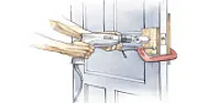 door knob mounting hole |  All of the door knobs in house are brand Dexter. The knobs are approaching 25...