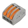 Extending a 13A ring main under a floor - suitable connectors?  |  Last time I did this I used a grey Wago box with the push connectors  inside.  I...