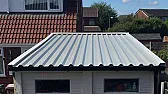 Box profile roofing sheets, flashings.  |  90° barge flashing should be fine. It flexes a bit, so should fit over  the...