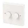 Neighbour's installation has dimmer switches plus ...  |  All perfectly doable. She needs LED bulbs which are dimmable - not all  are -...