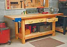 Workbench material choice |  How about a solid core door. I built this...
