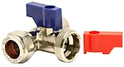 How to get two 'pipes' through one round hole?  |  Is there any 'off the shelf' way of getting two water connections...