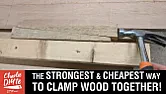 Building cabinets - how to square them |  A notch in the end of the 4x2 so that you can hook it over one corner of  the...