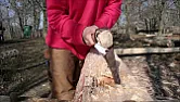 Through mortising on wide timbers (8"x8")  |  on each side, use a sawsall tool to cut around the perimeter, and use an...