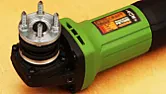 Convert your angle grinder into a wood lathe  |  Don't forget your eye protection, and anything else that might get hit by...