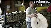 How does the grain run on baseball bats? |  I just sold a unit to "drill" out the concave end of the bats at (insert major...