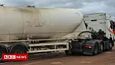 20 motorists follow a tanker to a building site instead of to a petrol station.... :-)  |  Quite.... I used to work for a petrol station when I was 18.  I used to have to...