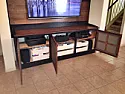 TV stand  |  Are you sure you did not see MY TV stand/console?  I designed mine like  that....