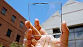 Semi-transparent PV panels  |  This is 'solar glass'.  It seems like it's in early-adopter mode at...